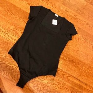 Free People Square Neck Bodysuit Size M NWT